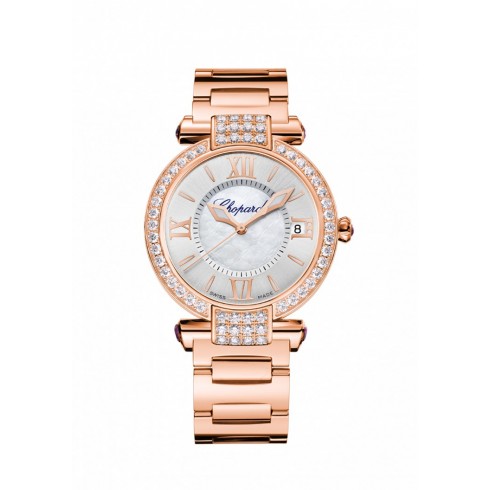 Chopard Imperiale Silver Toned with Mother-of-Pearl Center Dial Ladies Watch 384822-5004 watches
