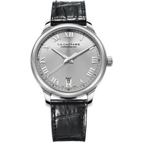 Chopard L.U.C. 1937 Classic Automatic Silver Dial Black Leather Men's Watch 168544-3002 watches