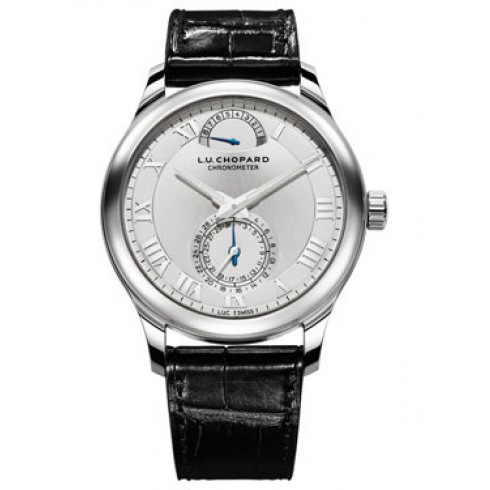 Chopard L.U.C Quattro Silver Dial White Gold Black Leather Men's Watch 161926-1001 watches