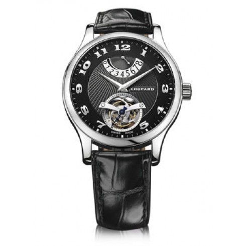 Chopard L.U.C. Tourbillon Automatic Black Dial 18 kt White Gold Men's Watch 161906-1001 watches