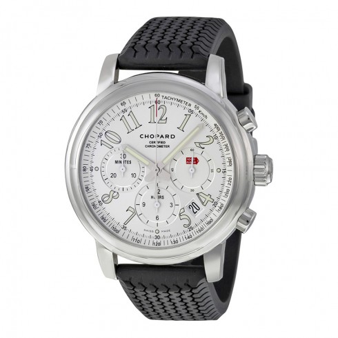 Chopard Mille Miglia Automatic Chronograph Silver Dial Black Rubber Men's Watch 168511-3015 watches