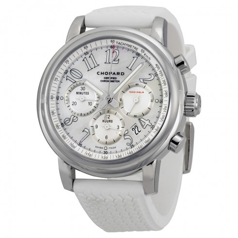 Chopard Mille Miglia Automatic Chronograph White Dial White Rubber Strap Ladies Watch 168511-3018 watches