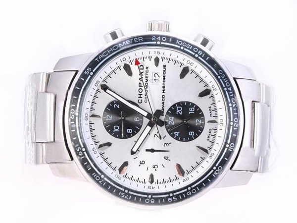 Chopard Mille Miglia Chronograph 158992-3003 Stainless Steel Case Round White Dial Watch watches