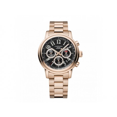 Chopard Mille Miglia Chronograph Black Dial 18 Carat Rose Gold Automatic Men's Watch 151274-5002 watches