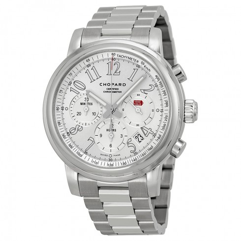 Chopard Mille Miglia Chronograph Mechanical Silver Dial Stainless Men's Watch 158511-3001 watches