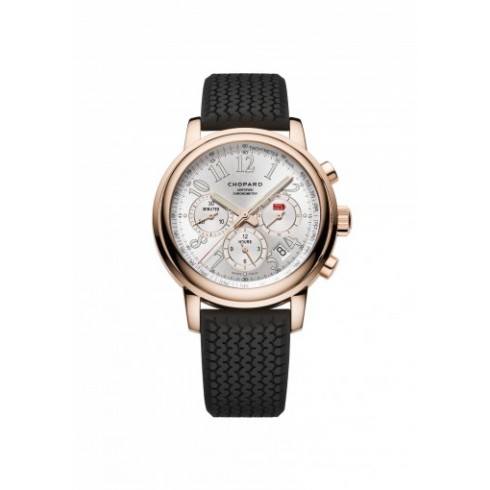 Chopard Mille Miglia Chronograph Silver Dial 18 Carat Rose Gold Automatic Men's Watch 161274-5004 watches