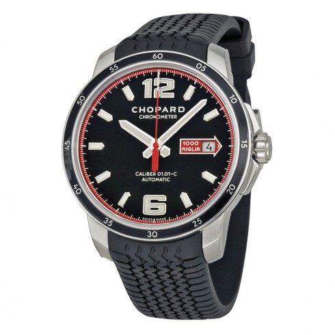 Chopard Mille Miglia GTS Automatic Black Dial Black Rubber Men's Watch 168565-3001 watches