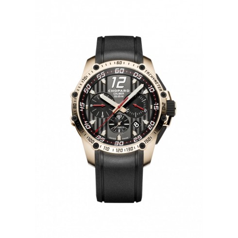 Chopard Superfast Chrono Black Dial 18kt Rose Gold Black Rubber Men's Watch 161284-5001 watches