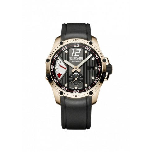 Chopard Superfast Power Control Black Dial 18kt Rose Gold Black Rubber Men's Watch 161291-5001 watches