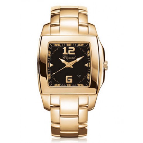 Chopard Two O Ten Black Dial 18kt Rose Gold Ladies Watch 117468-5001 watches