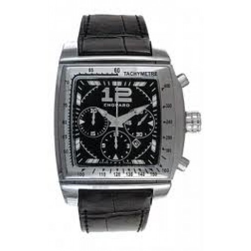 Chopard Two O Ten Black Dial Chronograph Alligator Leather Men's Watch 168462-3001 watches