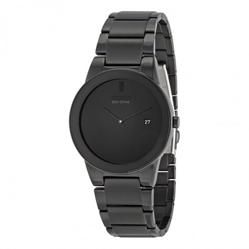 Citizen Axiom Eco Drive Black Dial Black Ion-plated Men's Watch AU1065-58E watches