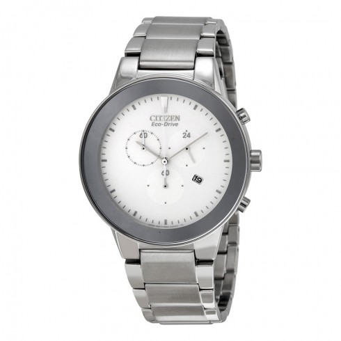 Citizen Axiom Eco-Drive Chronograph Stainless Steel Men's Watch AT2240-51A watches
