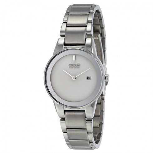 Citizen Axiom Silver Dial Stainless Steel Quartz Ladies Watch GA1050-51A watches
