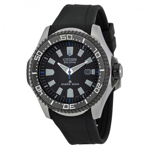 Citizen Black Dial Black Rubber Strap Men's Watch BN0085-01E watches