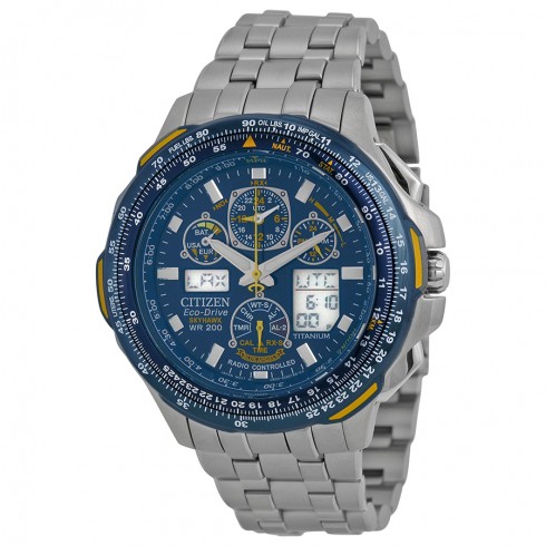 Citizen Blue Angels Skyhawk A-T Men's Titanium Watch JY0050-55L watches