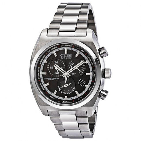 Citizen Calibre 8700 Eco-Drive GMT Black Dial Stainless Steel Men's Watch BL8120-52E watches
