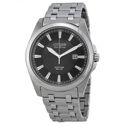 Citizen Corso Eco Drive Black Dial Stainless Steel Men's Watch BM7100-59E watches
