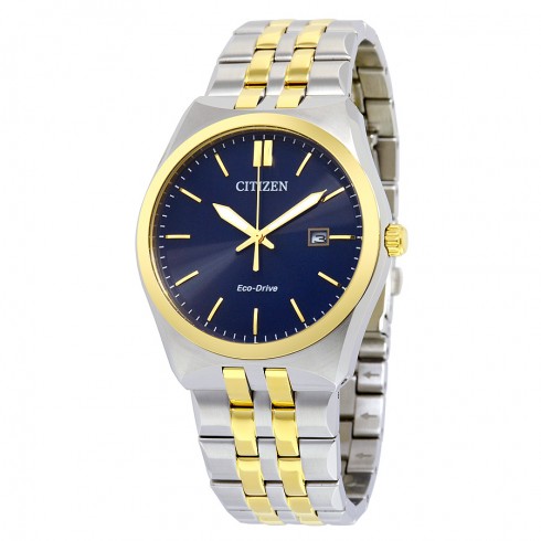 Citizen Corso Eco-Drive Blue Dial Two-Tone Stainless Steel Men's Watch BM7334-58L watches