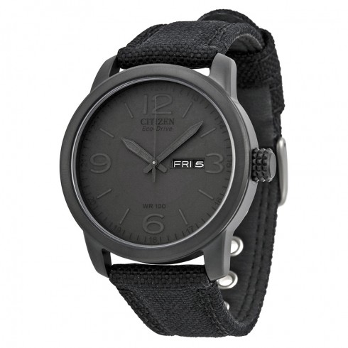 Citizen Eco-Drive Black Dial Black IP Stainless Steel Men's Watch BM8475-00F watches