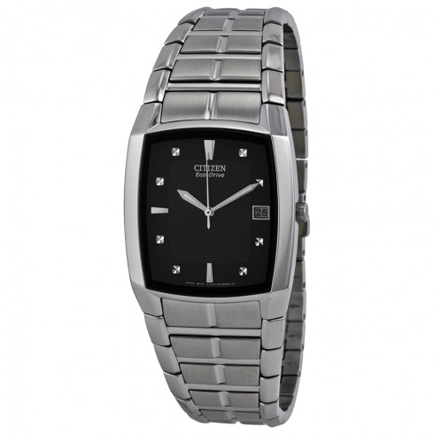 Citizen Eco Drive Black Dial Stainless Steel Men's Watch BM6550-58E watches