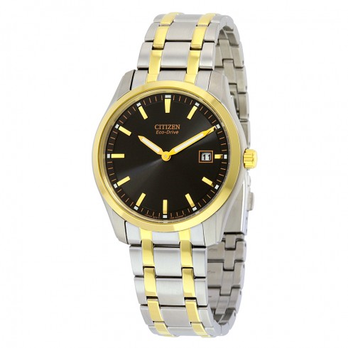 Citizen Eco-Drive Men's Bracelet Black Dial Watch AU1044-58E watches