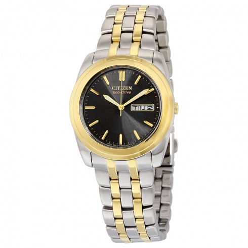 Citizen Eco-Drive Black Dial Two-tone Men's Watch BM8224.51E watches
