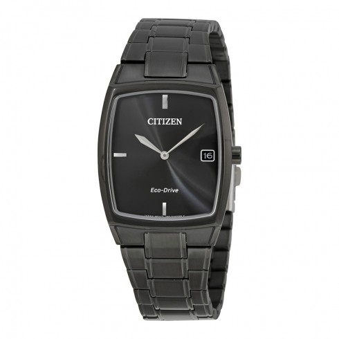 Citizen Eco-Drive Black Stainless Steel Men's Dress Watch AU1077-59H watches