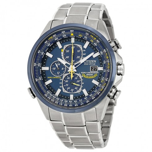 Citizen Eco Drive Blue Angels Chronograph Stainless Steel Men's Watch AT8020-54L watches