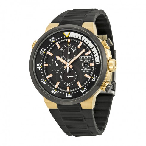 Citizen Eco Drive Endeavor Black Dial Black Polyurethane Strap Men's Watch CA0448-08E watches