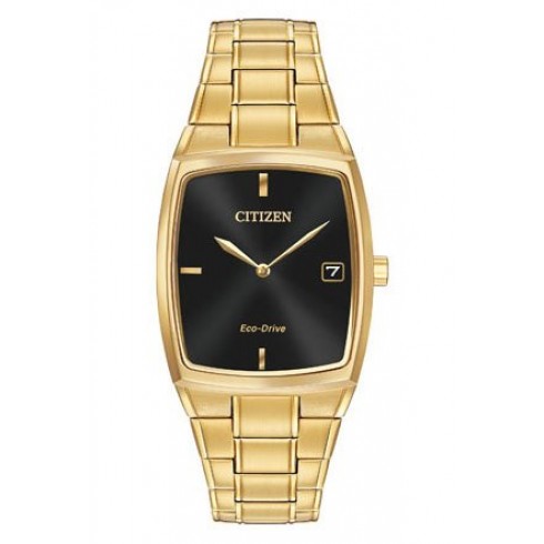 Citizen Eco-Drive Black Dial Stainless Steel Men's Watch AU1072-52E watches