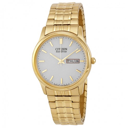 Citizen Men's Bracelet Eco Drive Flexible Band Gold-tone Watch BM8452-99P watches
