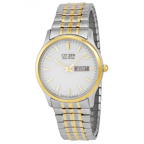 Citizen Men's Eco-drive 180 Flexible Band Two-tone Watch BM8454-93A watches