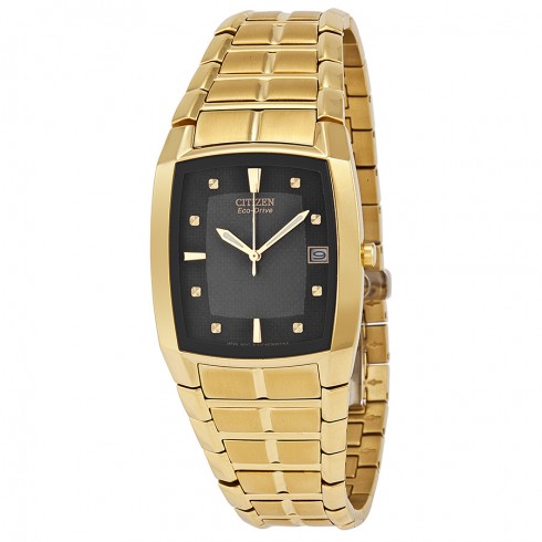 Citizen Men's Eco Drive Gold-tone Stainless Steel Watch BM6552-52E watches