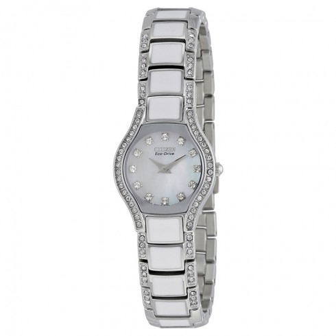 Citizen Normandie Mother of Pearl Dial Eco-Drive Ladies Watch EW9870-81D watches