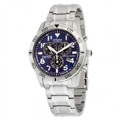 Citizen Perpetual Calendar Eco-Drive Chronograph Blue Dial Men's Watch BL5470-57L watches