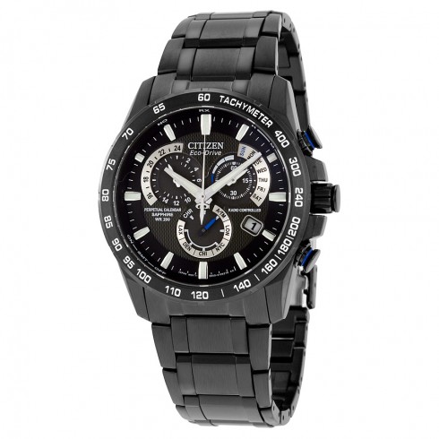 Citizen Perpetual Chrono A-T Black Dial Men's Watch AT4007-54E watches