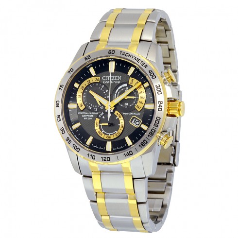 Citizen Perpetual Chrono A-T Black Dial Men's Watch AT4004-52E watches
