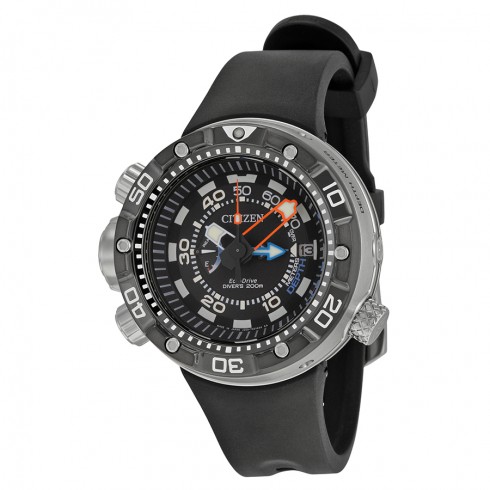 Citizen Promaster Aqualand Depth Meter Black Dial Men's Watch BN2029-01E watches