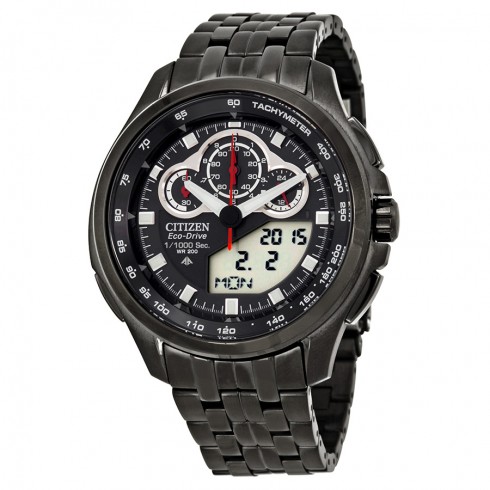 Citizen Promaster SST Eco Drive Black Dial Grey PVD Mnes Watch JW0097-54E watches