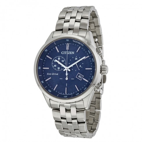 Citizen Sapphire Collection Blue Dial Silver Stainless Steel Quartz Men's Watch AT2141-52L watches