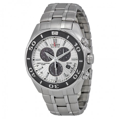 Citizen Signature Chronograph Eco-Drive Silver Dial Stainless Steel Men's Watch BL5440-58A watches