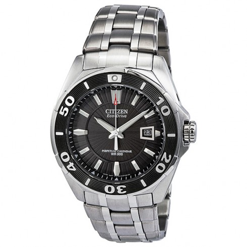Citizen Signature Eco-Drive Black Dial Stainless Steel Men's Watch BL1250-55E watches