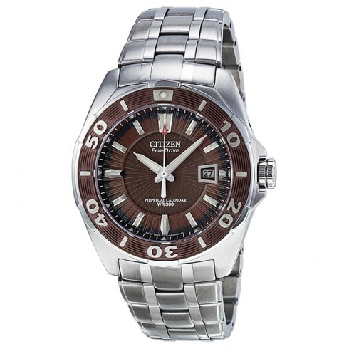 Citizen Signature Eco-Drive Brown Dial Stainless Steel Men's Watch BL1259-51X watches