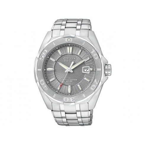 Citizen Signature Eco-Drive Grey Dial Stainless Steel Men's Watch BL1251-52H watches