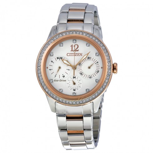 Citizen Silhouette Crystal White Dial Ladies Watch FD2016-51A watches