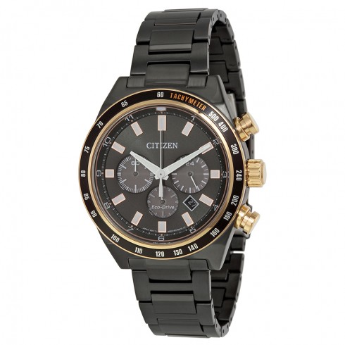 Citizen Sport Chronograph Eco-Drive Charcoal Grey Dial Men's Watch CA4207-53H watches