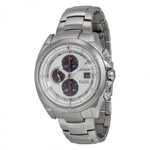 Citizen TI+IP Eco-Drive Metallic Silver Dial Men's Watch CA0550-87A watches