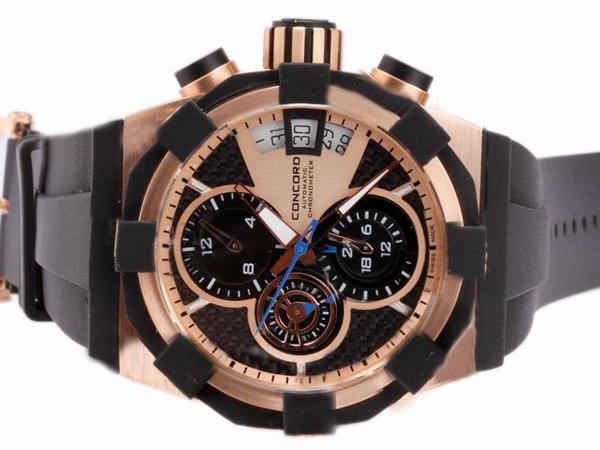 Concord C1 0320012 Mens Stainless Steel with Rose Gold Bezel Rose Gold Case Watch watches
