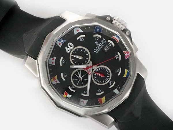 Corum Admirals Cup 277.931.06/0371 AN12 Mens Round Stainless Steel Case Watch watches
